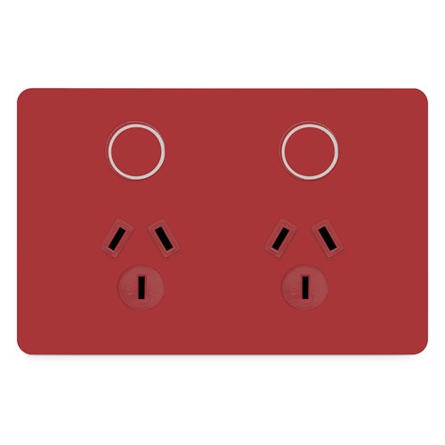 Hesperus Double Powerpoint, OrientRed (Front)